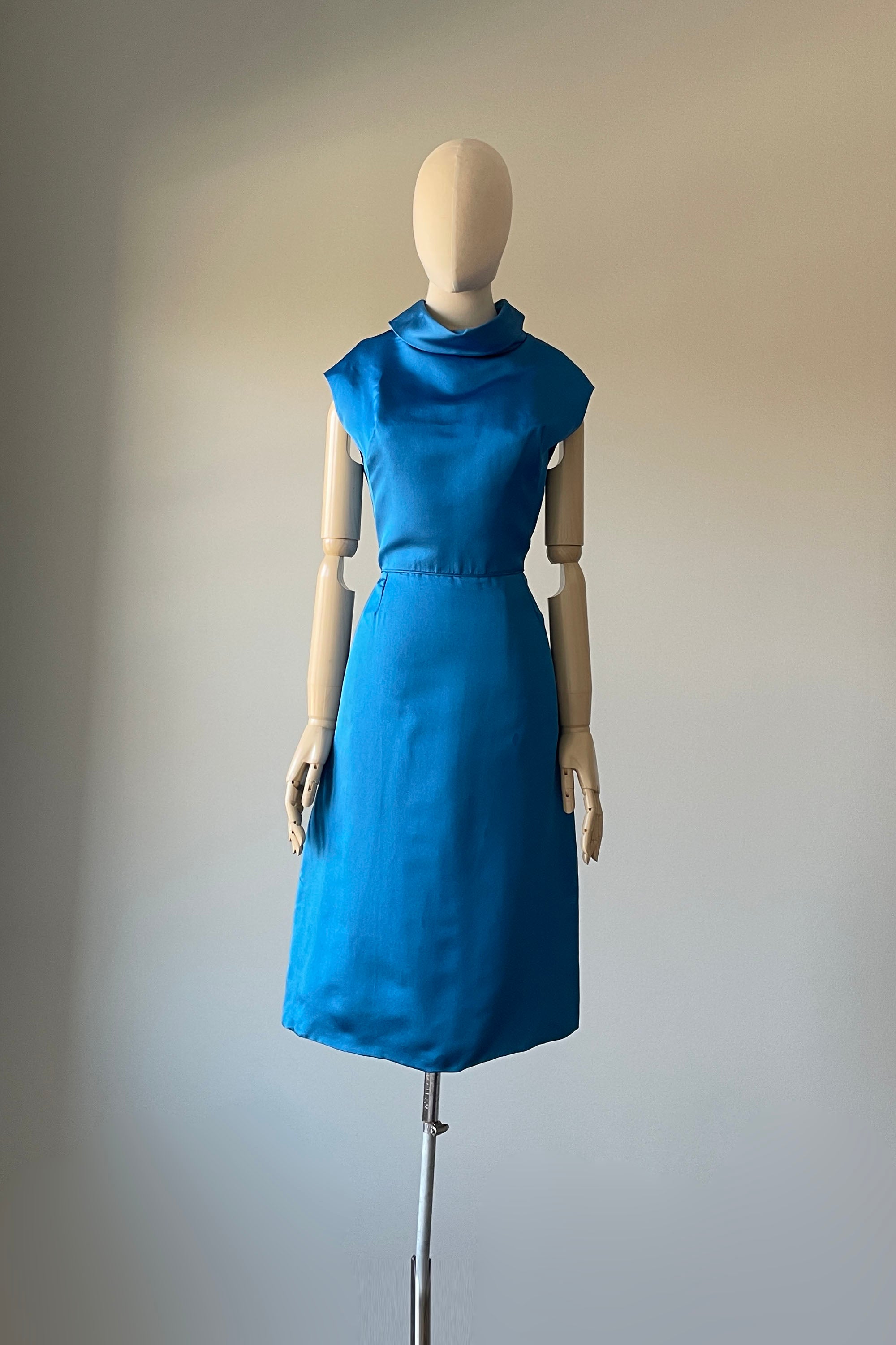 1960s Cobalt Blue Dress + Jacket