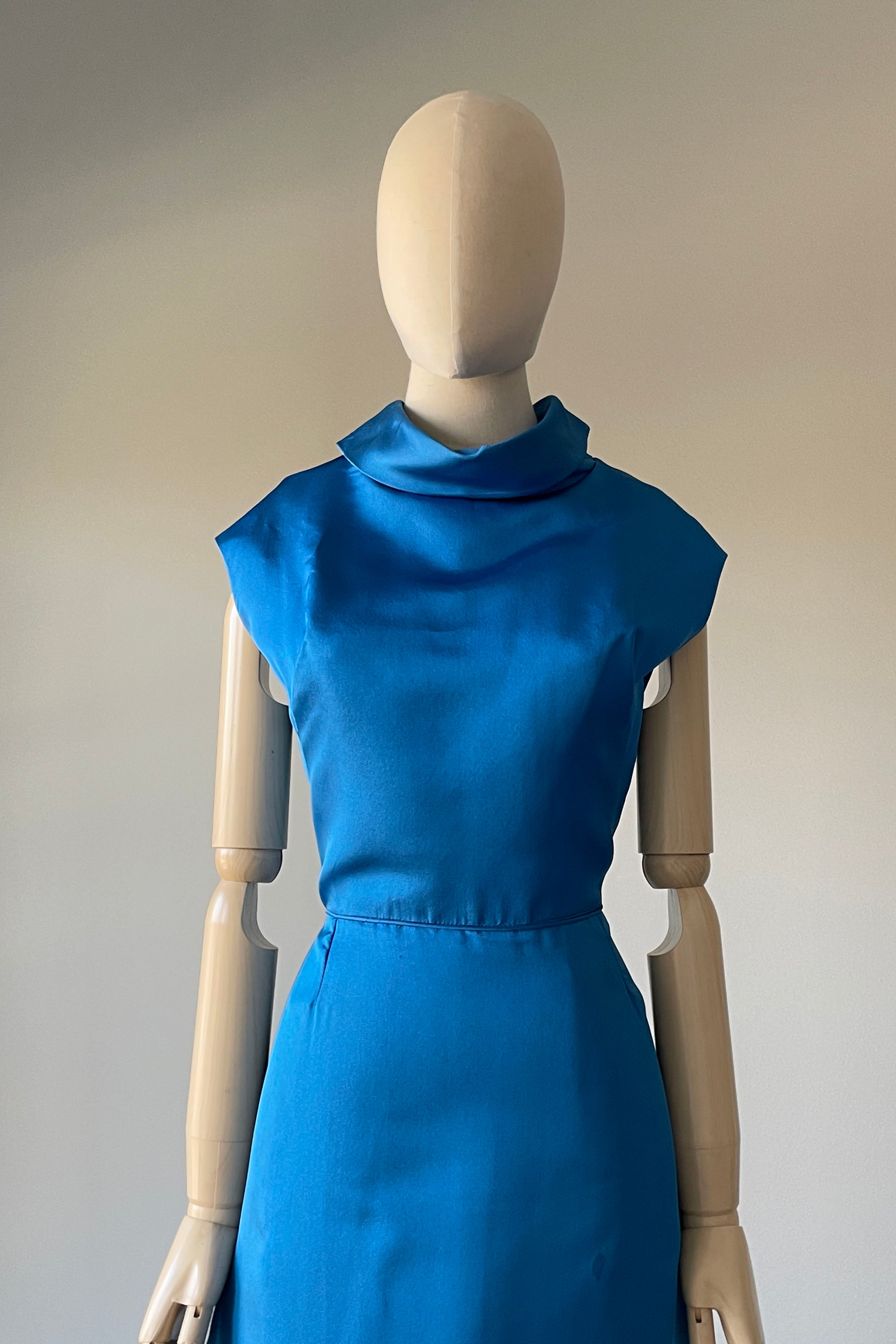 1960s Cobalt Blue Dress + Jacket