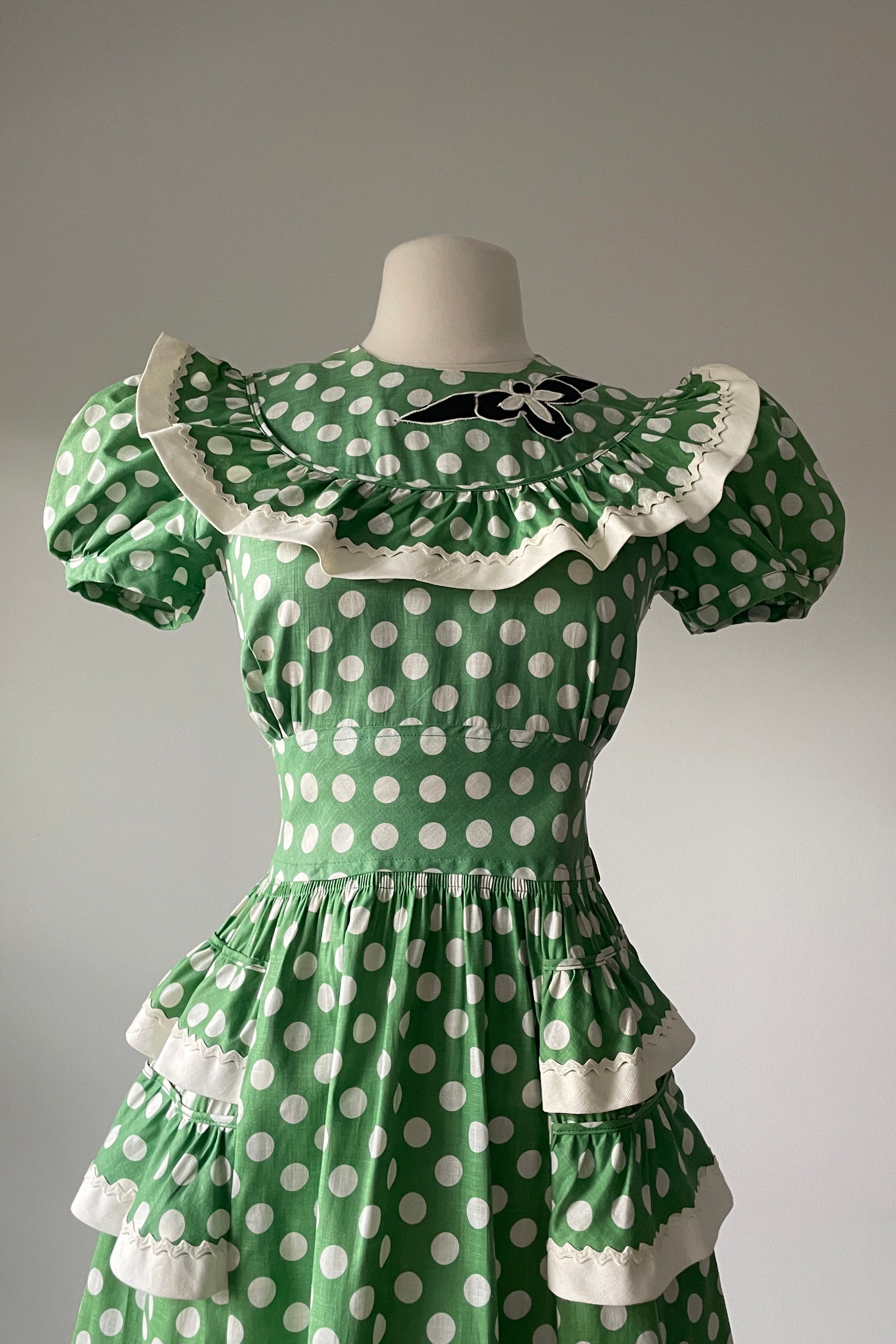 slim fit dress slacks Green Polka Dot Kennedy Midi Dress main image 1
