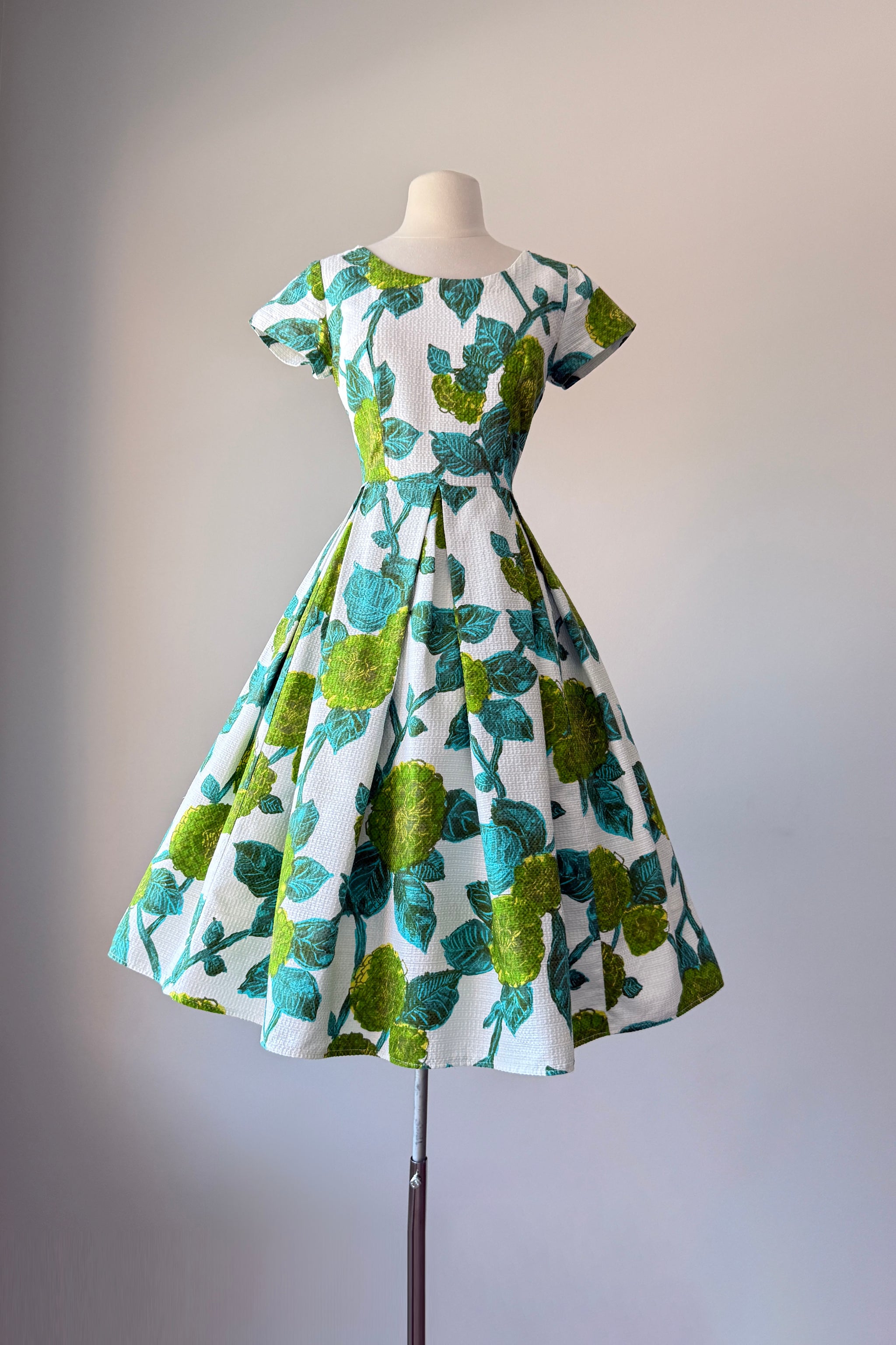 green hydrangea dress Claire Hydrangea Dress