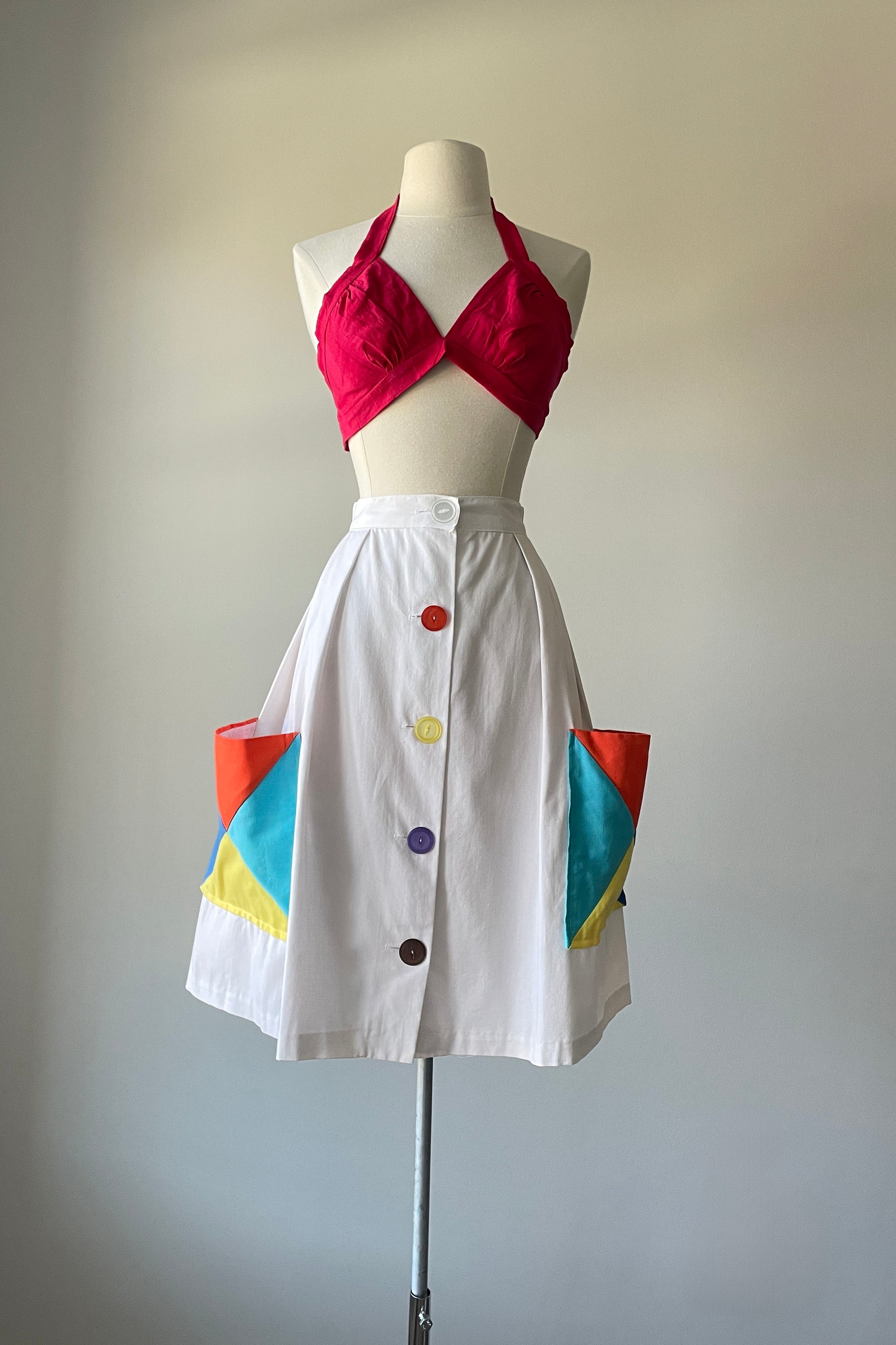 80～90s 日本製 Vicuna ストライプ タック スラックス ネイビー