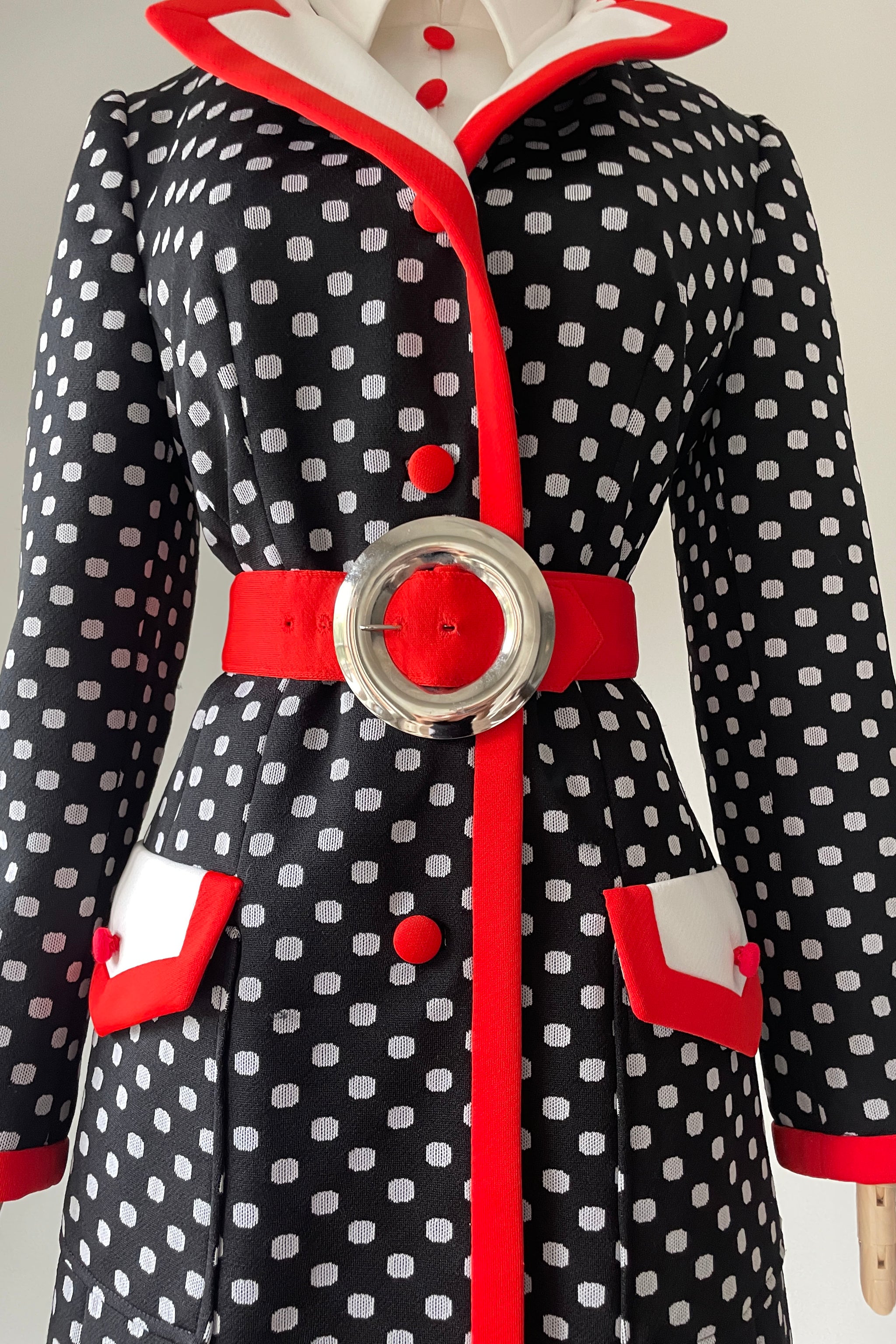 1960s Polka Dot Dress + Coat Set by Lilli Ann | MEDIUM – Mill