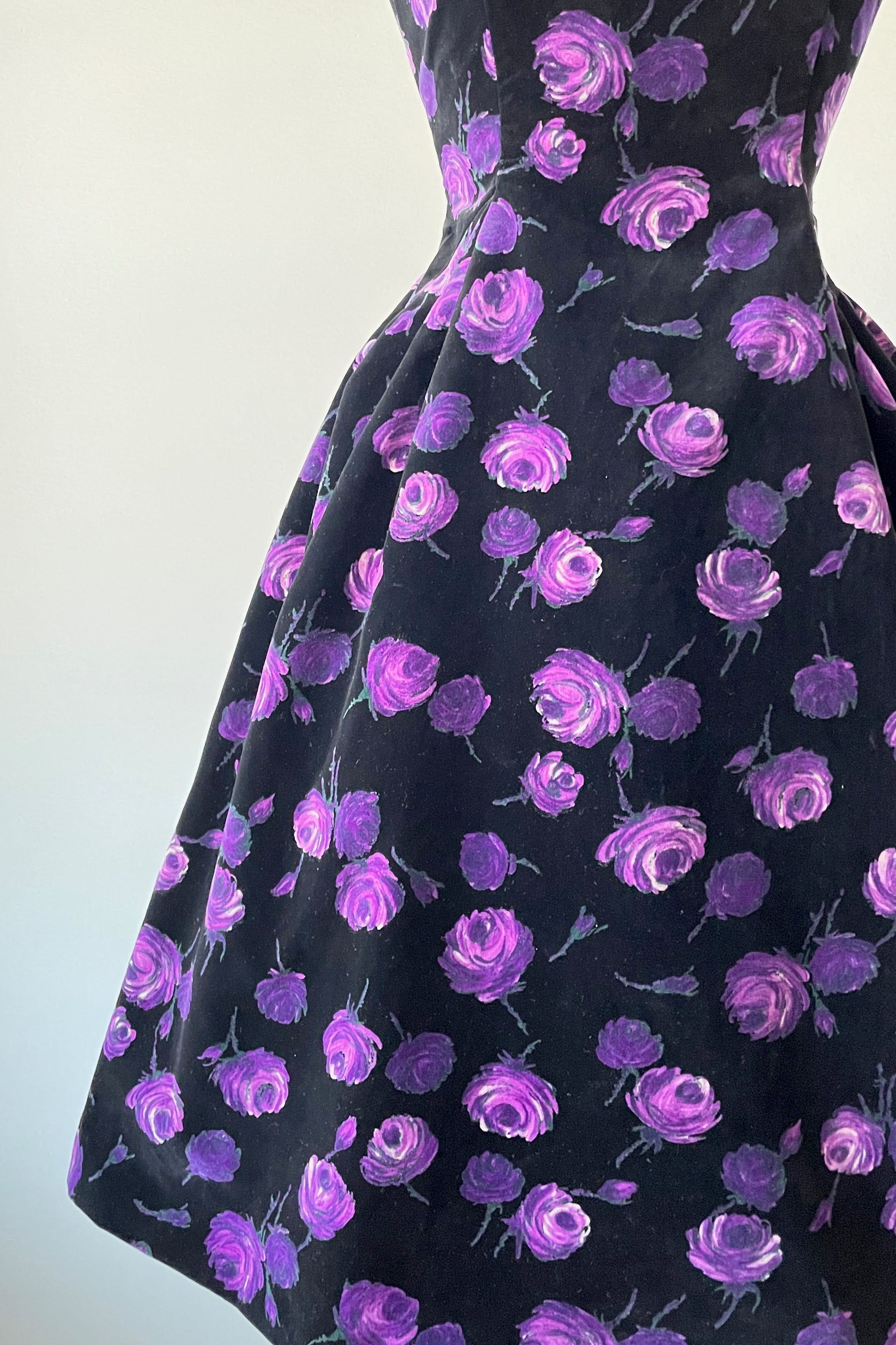 purple rose dress Everina Rose Bust Midi Dress Purple